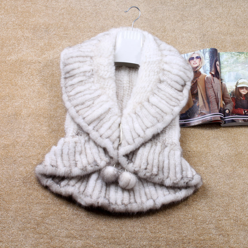 Free Shipping Knitted Mink Fur Vest Short Style Waistcoat 5 Colors ZDKM-2074