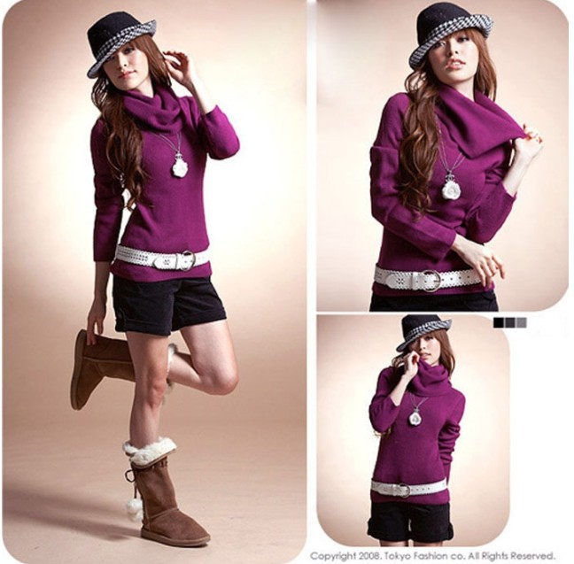 Free shipping, Korea, 2012, the latest full hair, multi-color sweater, special sales sweater  (Drop shipping support!)