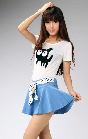 Free Shipping Korean Style Fashionable Flouncing Lap Short Pantskirt, Fashion Women's Shorts, Pants/Wholesale/Retail/Drop Ship