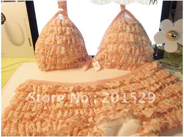 free shipping Lace sexy cake bra set underwear set wholesale&retail