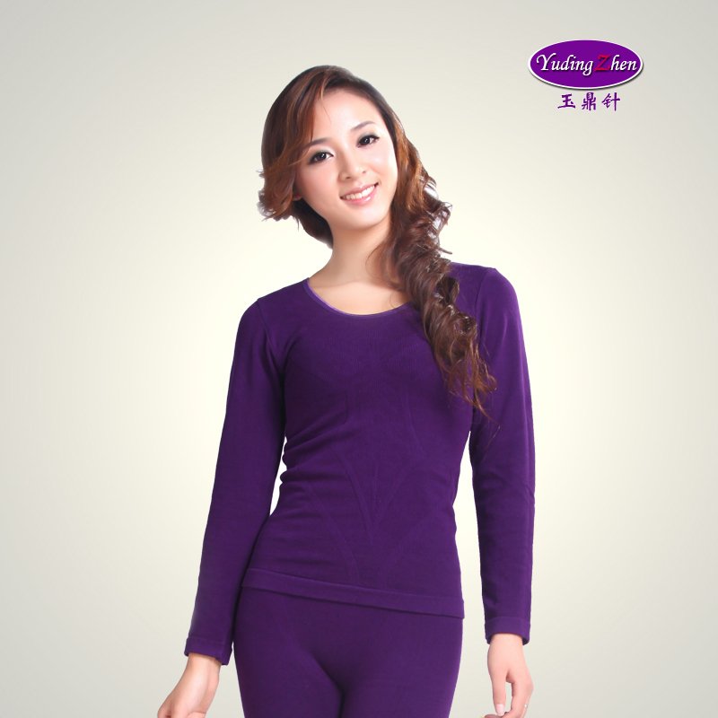 FREE SHIPPING! Ladies Warm Round Neck Thermal Underwear Suit Women Thermal Set Underwear Warm Top&Pants Cotton Long Johns [878]