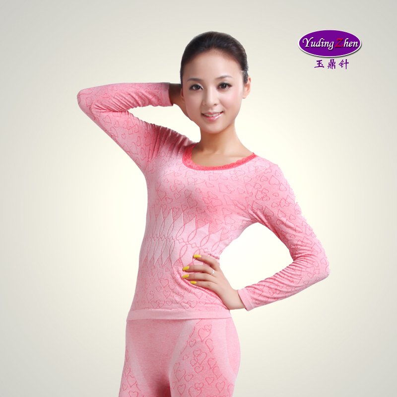 FREE SHIPPING! Ladies Warm Round Neck Thermal Underwear Suit Women Thermal Set Underwear Warm Top&Pants Modal Long Johns [686]