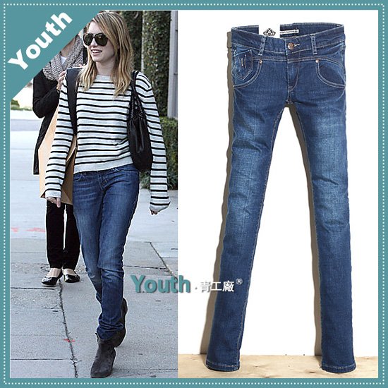 free shipping lady high waist pencil trousers/lady pants/slim jeans/designer brand jeans/denim016