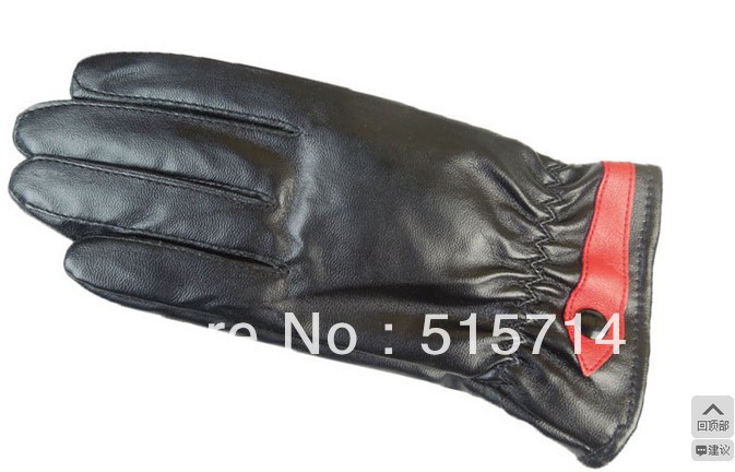 Free   shipping,Lady leather gloves, fashionable warm gloves, very cheap, welcome to buy