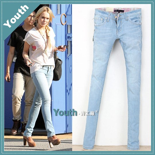 free shipping lady low waist pencil trousers/lady pants/slim jeans/designer brand jeans/denim