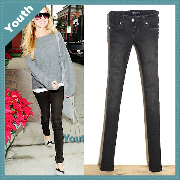 free shipping lady low waist pencil trousers/lady pants/slim jeans/designer brand jeans/denim