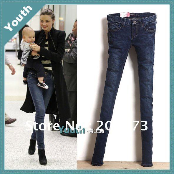 free shipping lady low waist pencil trousers/lady pants/slim jeans/designer brand jeans/denim