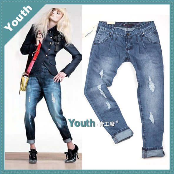 free shipping lady low waist pencil trousers/lady pants/slim jeans/designer brand jeans/denim098