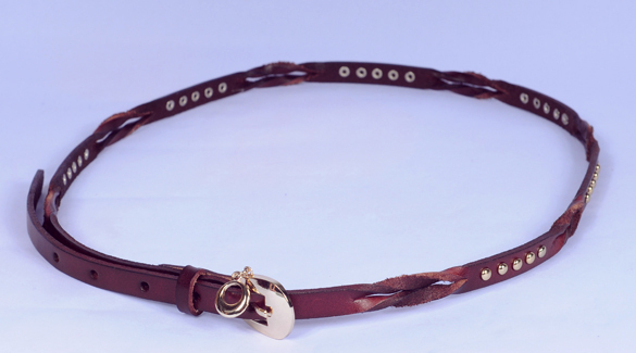 Free shipping lady's rivet and metal on the strape real leather belt wholesale retail YH-7322