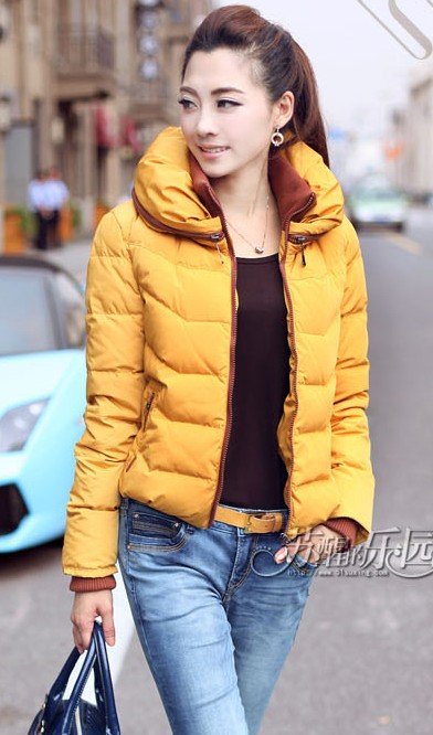 free shipping ! Lady short style leisure down jacket YRF105