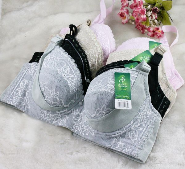 Free shipping Large single-bra underwear push up 32d 70d 80d 75d side gathering breathable underwear