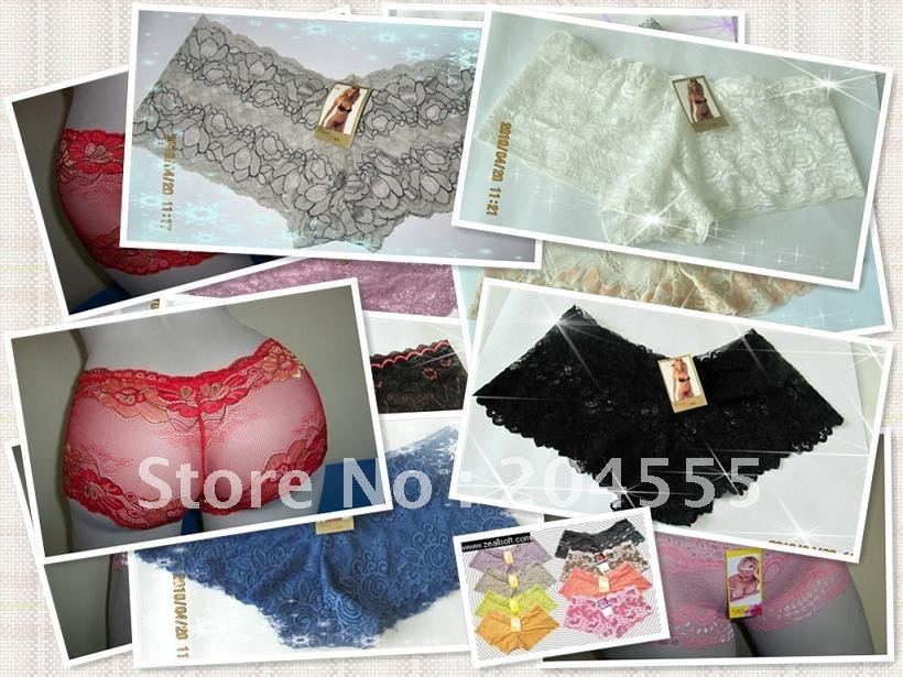 Free shipping,latest fashion lace brief,stock lady's panties sexy underwear lace panty boxer