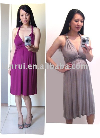 free shipping latest short maternity dress