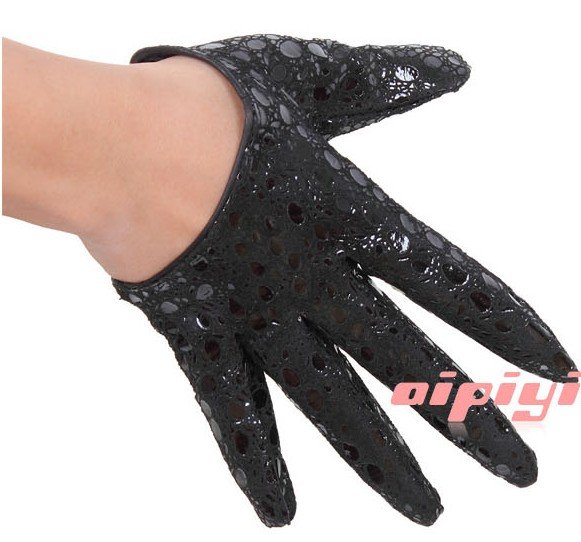 free shipping leather fingerless half gloves snake soft mittens wholesale from factory