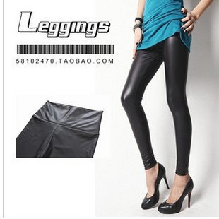 Free shipping leather pants Leggings Pants Trousers were thin fashion Couture autumn 2012