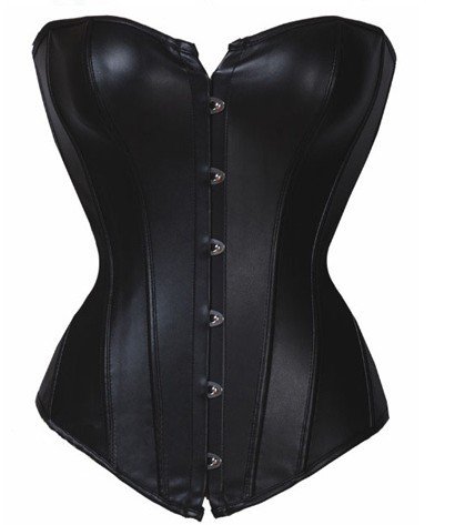 Free shipping! Leather Strapless Corset body lift shaper Sexy Lingerie Leather Lingerie wholesale retail 8216