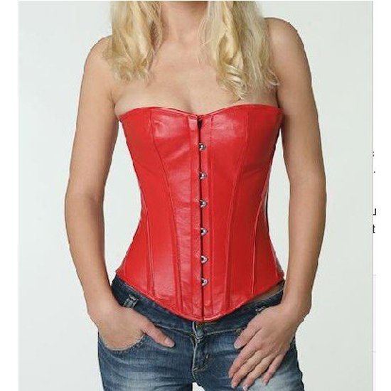 Free shipping! Leather Strapless Corset body lift shaper Sexy Lingerie Leather Lingerie wholesale retail 8216