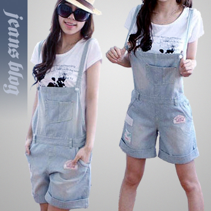 Free Shipping  Leisure Ladies Fashion  Denim Jeans  Rompers Light Color  New Stock Jeans  9996