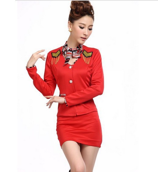 free shipping Long-sleeve ktv princess work wear clothing ds costume stewardess sauna pediluvium stewardess service