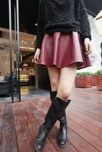 free shipping Love me 2013 autumn and winter vintage leather dress