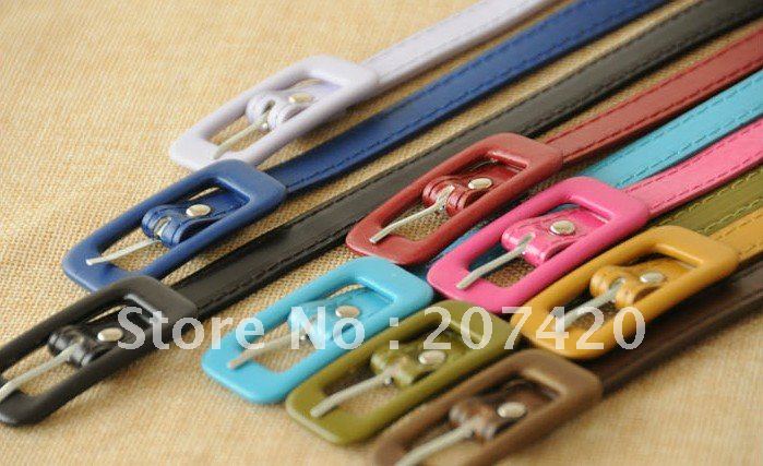 free shipping lovely leather square buckle belt,leather waistband,10pcs/pack