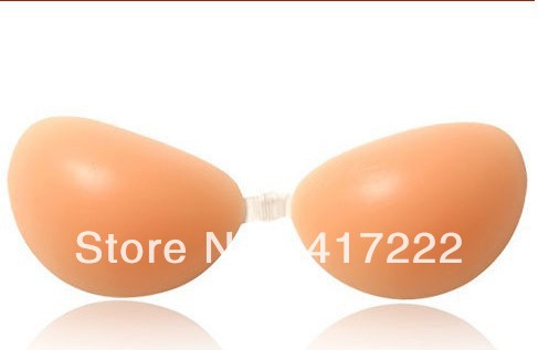 Free Shipping!Low Price Silicone Invisible Bra Inserts Breast Push Up Breast Strapless Free Bra Reusable Breast