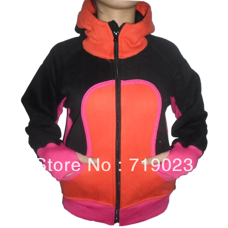 Free shipping Lulu Lemon yoga Jacket Outerwear Hot Sale Lululemon Brand Scuba yoga Hoodies For Women size 2-4-6-8-10-12 / No.2