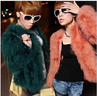 Free Shipping, Luxury ladies q ostrich wool turkey wool fur