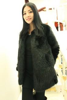 FREE SHIPPING!!!!!!Lyrate fashion fur overcoat  with three colors one size fit all