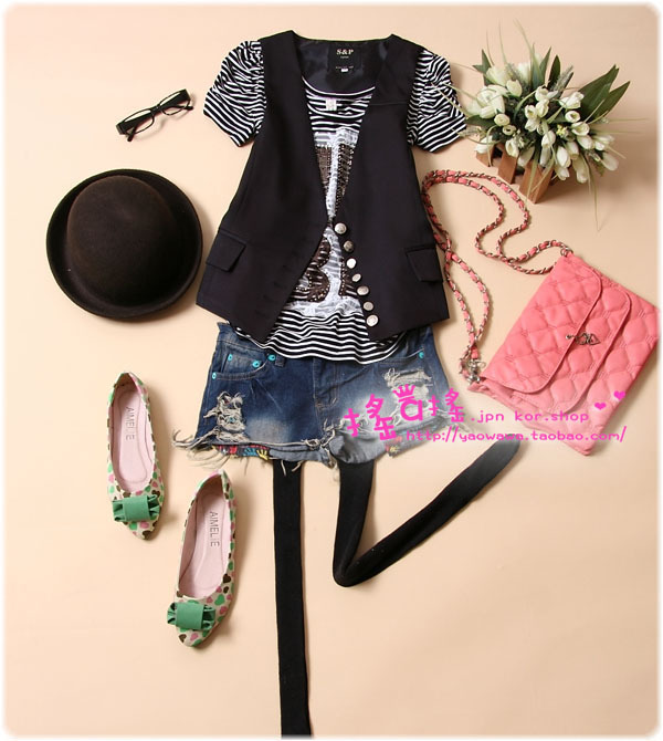 Free shipping M-322 2012 spring and summer female fashion slim vest plus size vest suit vest