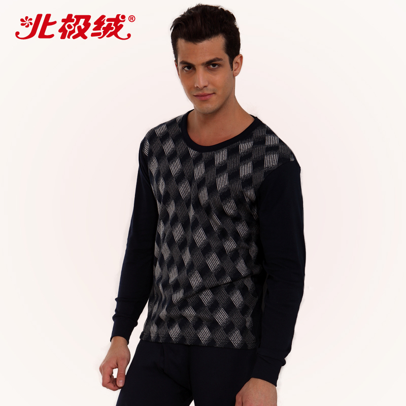 Free Shipping Male cotton sweater o-neck long johns long johns basic set men's thin thermal underwear clothing