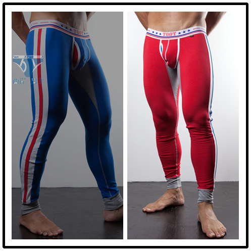 Free Shipping, Male trousers color sidepiece male long johns male warm pants trousers