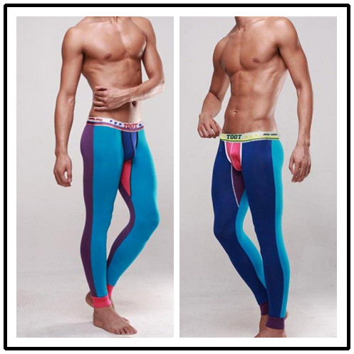 Free Shipping, Male trousers colorful male long johns male warm pants trousers cotton underpants pajama pants