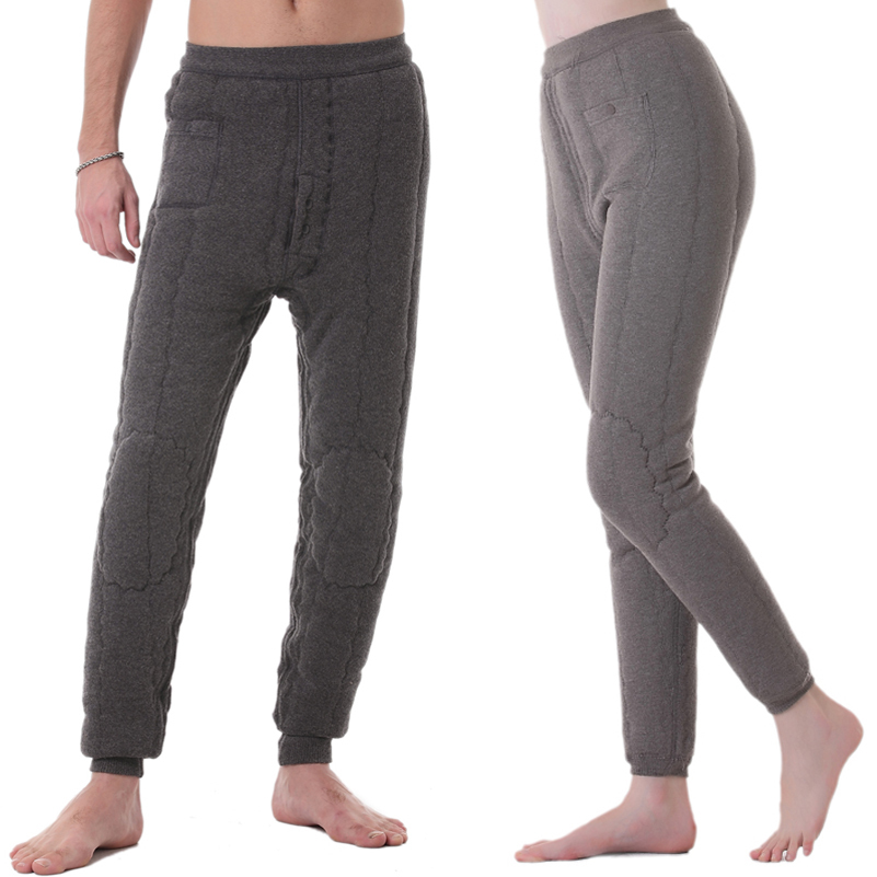 FREE SHIPPING Male women's thickening cashmere wool pants lambsdown pants warm pants lambsdown trousers ON SALES