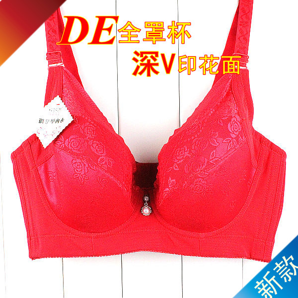 Free shipping Map of bra underwear plus size thin 85d 85e full cup bra