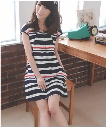 Free shipping !Maternity clothes stripes breastfeeding clothing for pregnant women pregnant women dress skirt