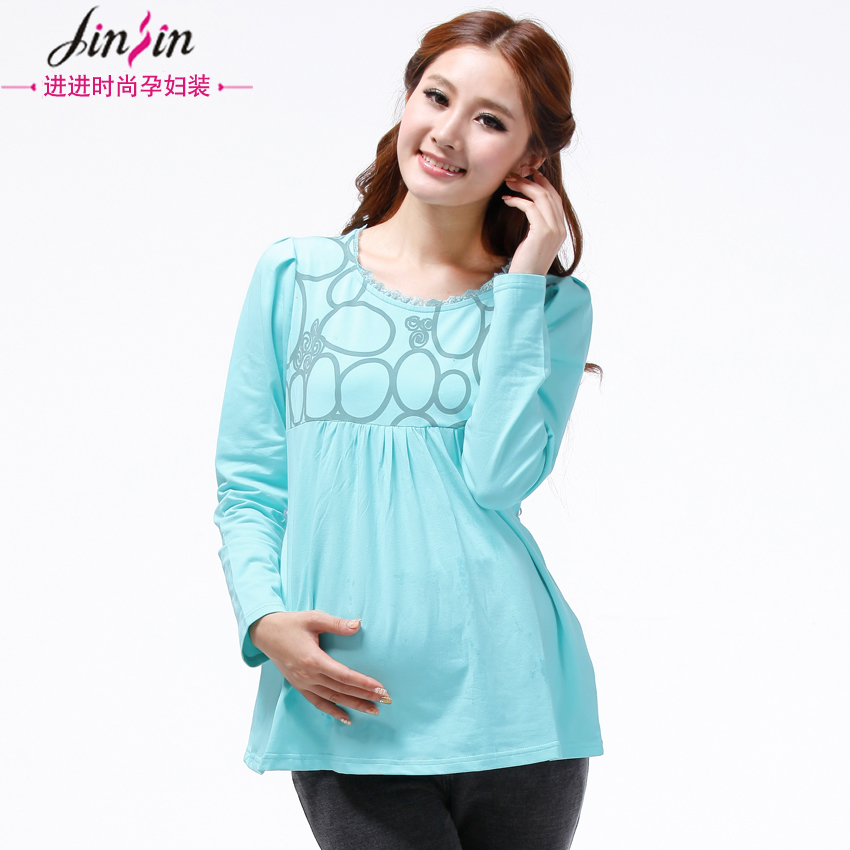 Free shipping Maternity clothing casual all-match spring long-sleeve fashion maternity top