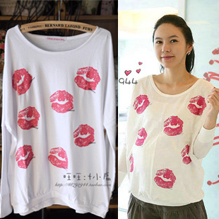 Free shipping! Maternity clothing spring and autumn lipstick maternity top sweatshirt long-sleeve spring and autumn