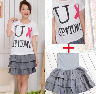 Free Shipping Maternity clothing summer maternity t-shirt maternity casual short-sleeve top