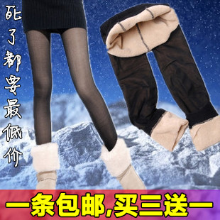 free shipping Meat thickening legging autumn and winter female thermal step plus velvet rompers stockings socks