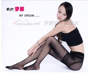 Free shipping Mengna  2623 velvet corselets butt-lifting pantyhose socks stockings female