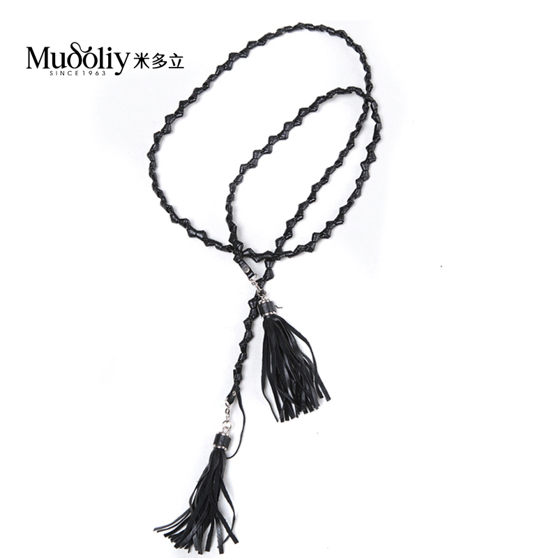 Free shipping Meter women's trend accessories tassel faux leather belt d0341