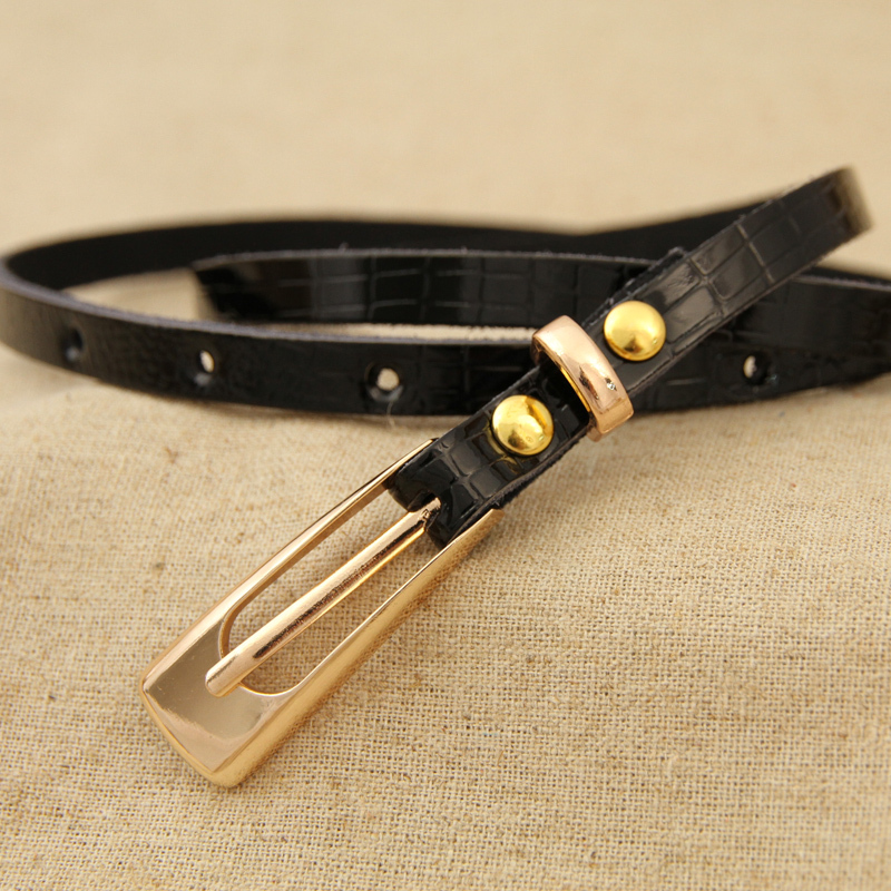 Free Shipping Meters brief long genuine leather thin belt women's belt all-match strap Women 7