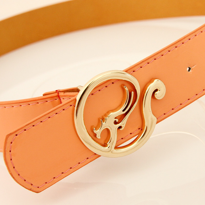 Free Shipping Meters japanned leather fruit belt women's strap all-match 6