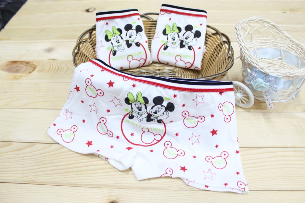 Free shipping Minnie children girl underwears,cartoon Underewears,Kids Underwear,girl underwear,100% cotton baby underwear