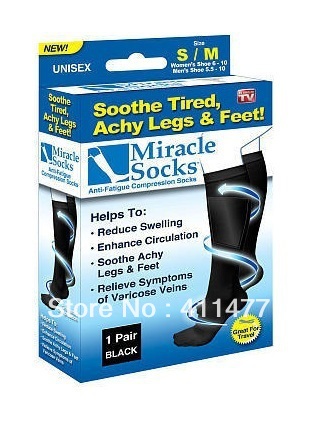 Free Shipping Miracle Socks,Anti-fatigue Compression Socks,10Pieces/Set