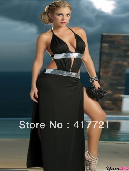 Free shipping ML17528 Sexy Long Dress sexy figure Long Slinky Gown evening gowns dresses