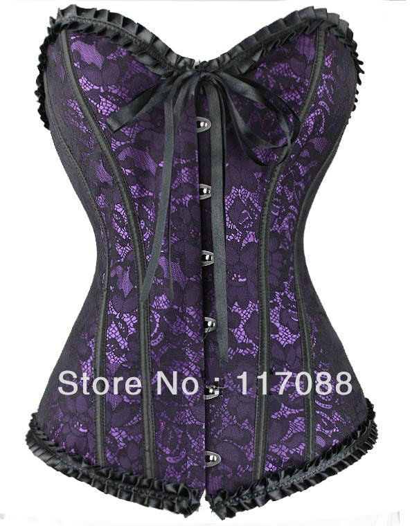 Free shipping ML4059 S,M,L,XL Bodysuit Slimming Full Body Shaper Purple mini fashion women corset