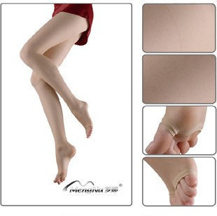 Free Shipping Mona Core-spun Yarn pantyhose open toe socks open toe stockings female 0.06 retail