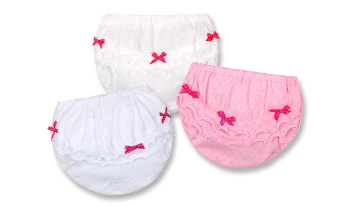 Free Shipping, MOQ 4 pcs, Cotton Flower Children Bread Panties/Kids Underwear/Babies Briefs